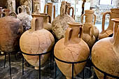 Hania - the Archaeological Museum, pointed amphorae dated from the 5th c. B.C. to the 3rd c. A.D. 